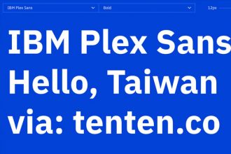 IBM's first font: Plex | Insight of Tenten Creative